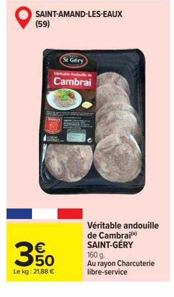 véritable andouille de cambrai saint-géry