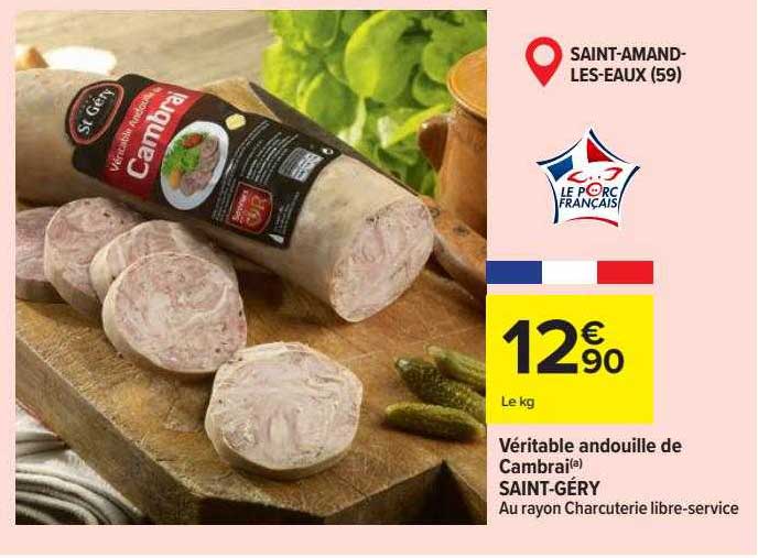véritable andouille de cambrai saint-géry