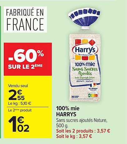 100% mie HARRYS