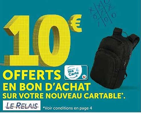 10€ OFFERTS EN BON D'ACHAT