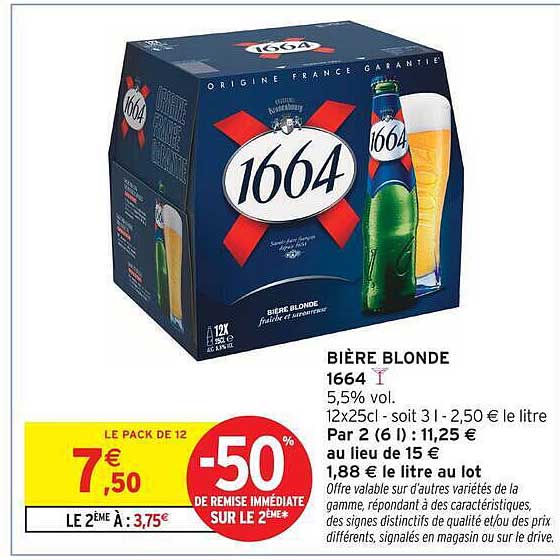 1664 BIÈRE BLONDE