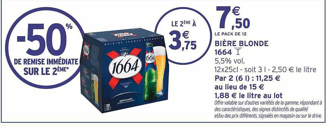 1664 BIÈRE BLONDE