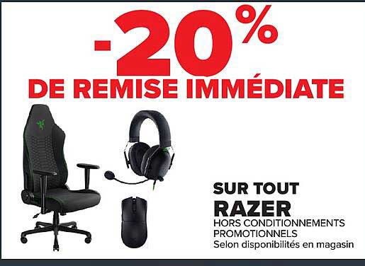 20% DE REMISE IMMÉDIATE