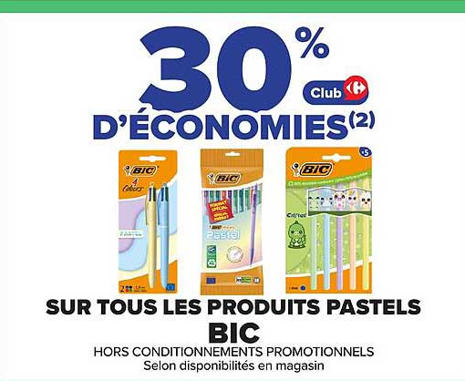 30% D'ÉCONOMIES