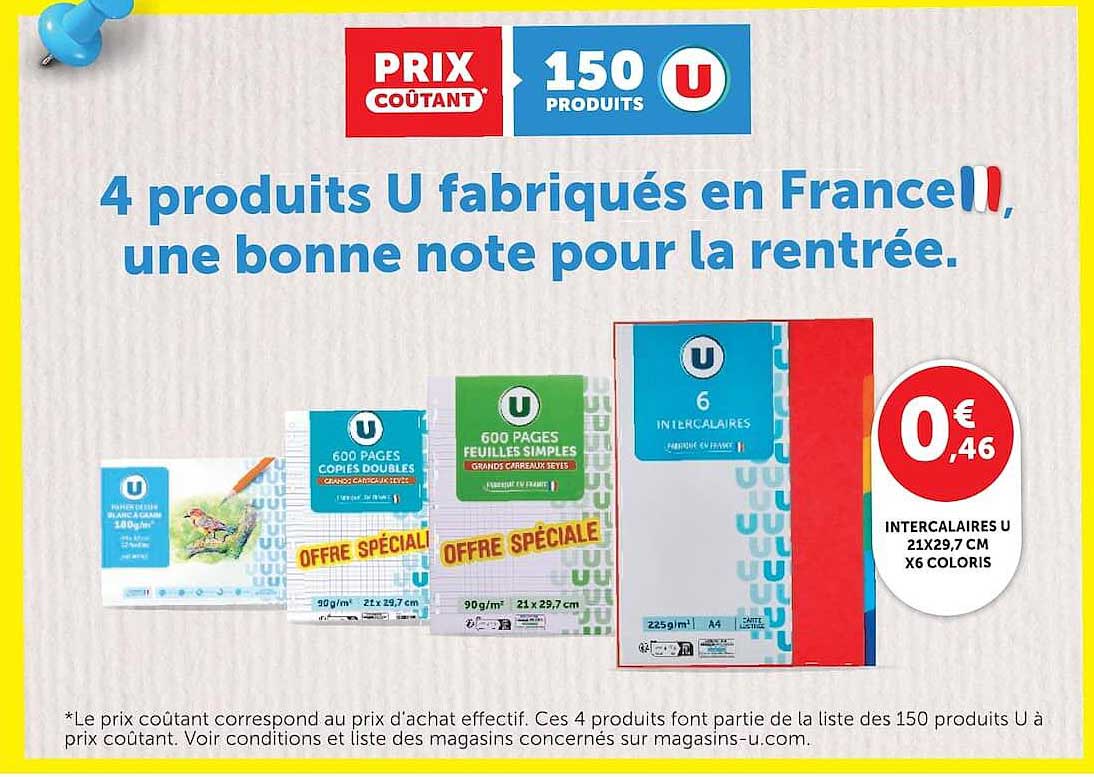 4 produits U fabriqués en France!