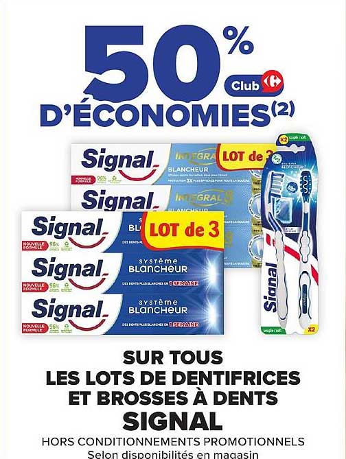 50% D'ÉCONOMIES