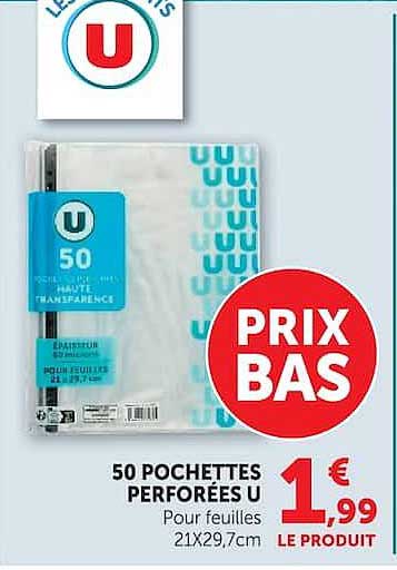 50 POCHEttes PERFOREES