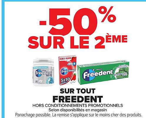 50% SUR LE 2ÈME