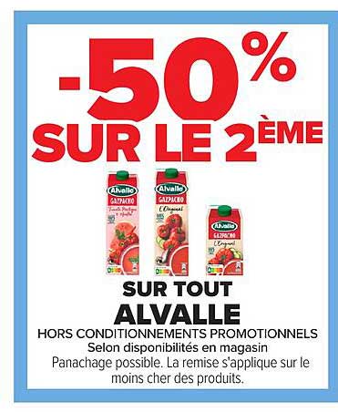 50% SUR LE 2ÈME