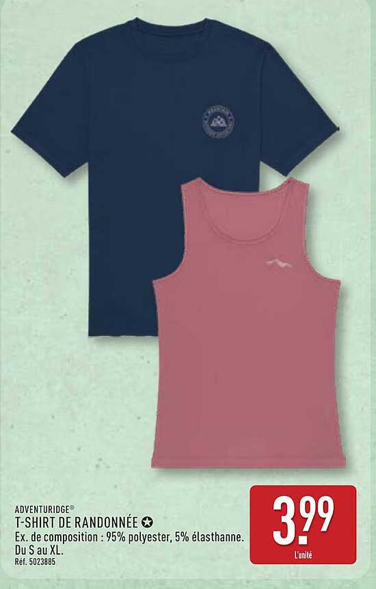 ADVENTURIDGE T-SHIRT DE RANDONNÉE