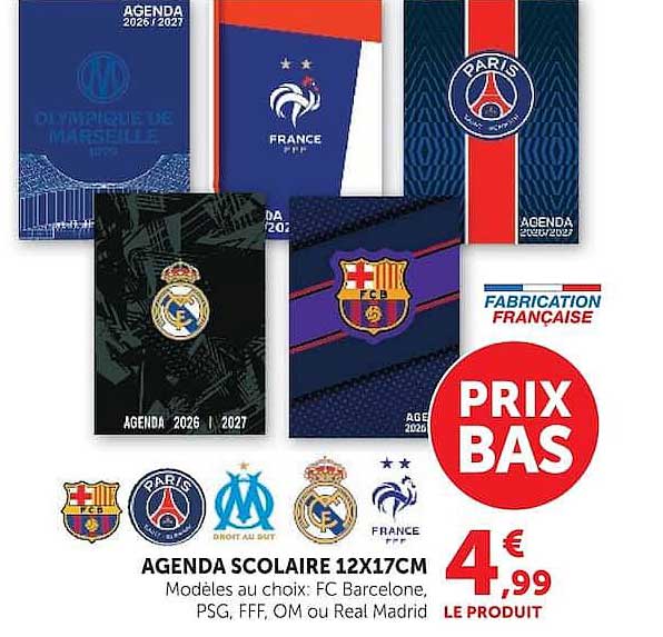 AGENDA SCOLAIRE 12X17CM