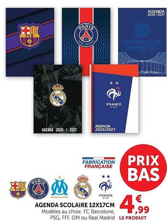 AGENDA SCOLAIRE 12X17CM