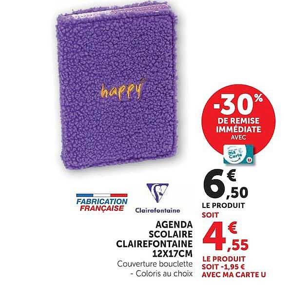 Agenda scolaire Clairefontaine