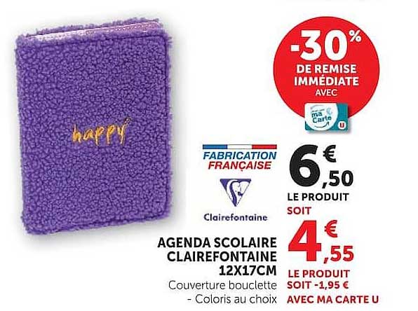 Agenda scolaire Clairefontaine