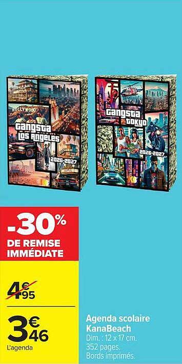 Agenda scolaire KanaBeach