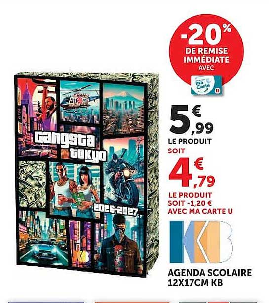 AGENDA SCOLAIRE KB