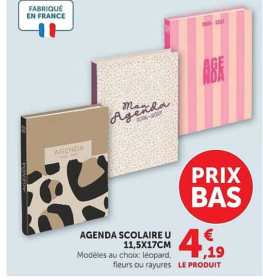 AGENDA SCOLAIRE U