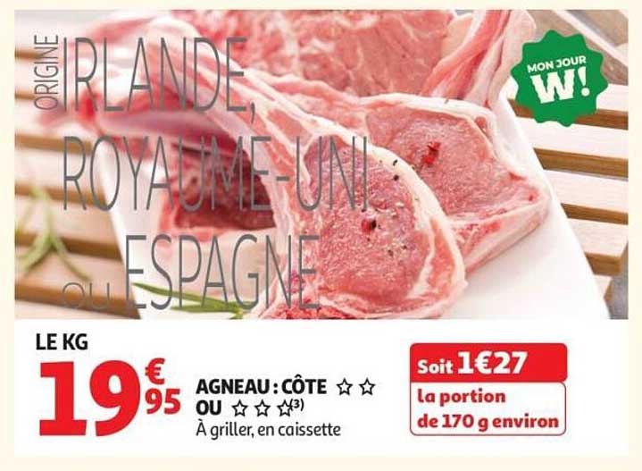 AGNEAU : CÔTE OU
