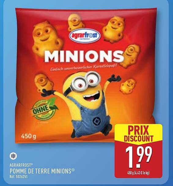 AGRARFROST POMME DE TERRE MINIONS