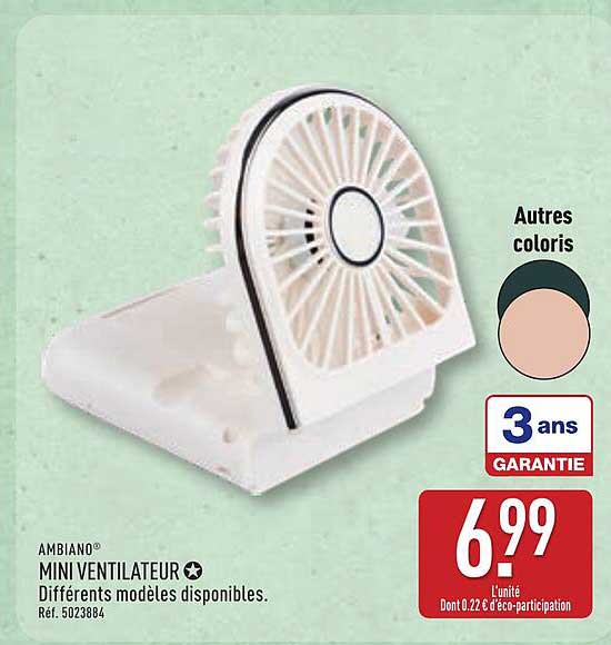 Ambiano Mini ventilateur