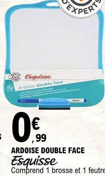 Ardoise double face Esquisse