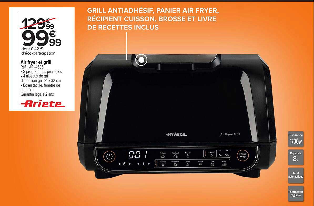 Ariete Air fryer et grill