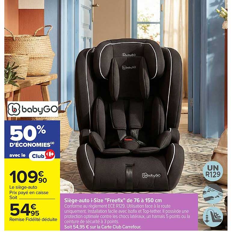 babyGO Siège-auto i-Size "Freefix