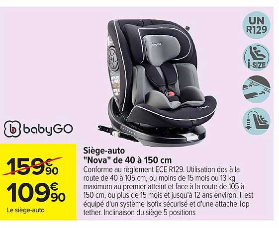 babyGO Siège-auto Nova
