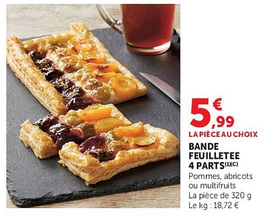 BANDE FEUILLETEE 4 PARTS