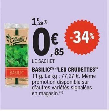 BASILIC "LES CRUDTTES