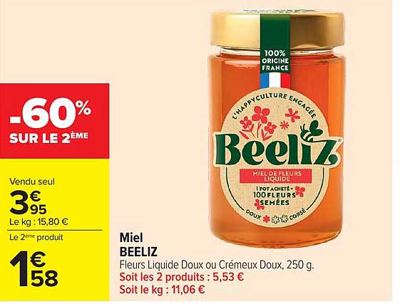 Beeliz Miel de Fleurs Liquide