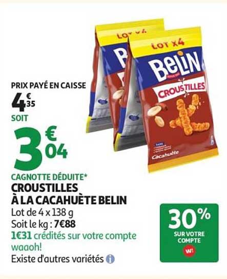 Belin Croustilles à la cacahuète