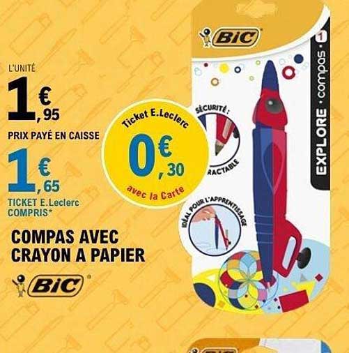 Bic Compas avec crayon à papier