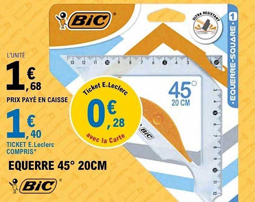 BIC Equerre 45° 20CM