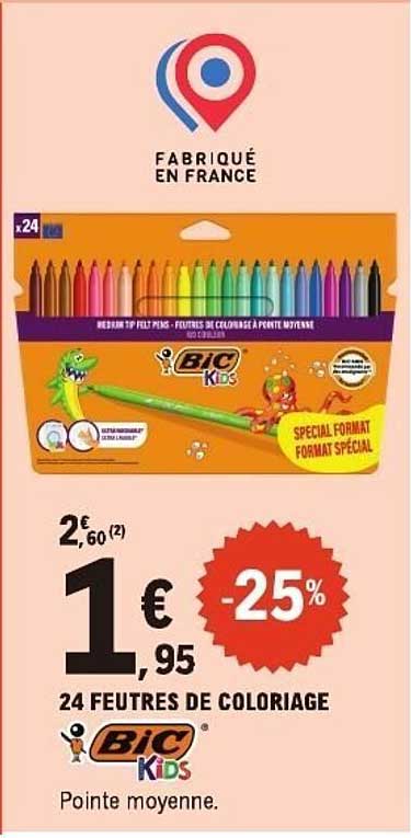 BIC Kids 24 FEUTRES DE COLORIAGE