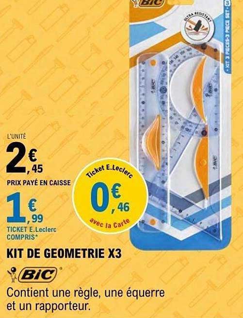 Bic Kit de géométrie X3