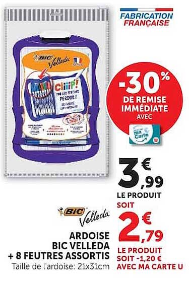 BIC Velleda ARDOISE