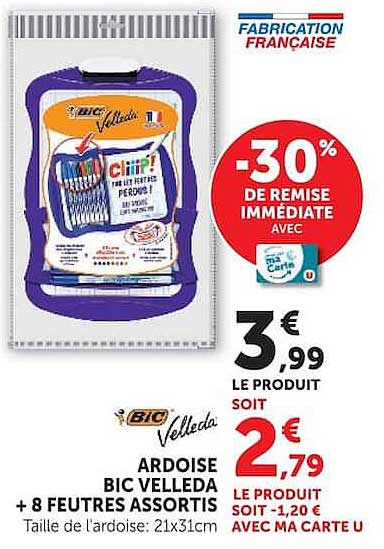 Bic Velleda Ardoise