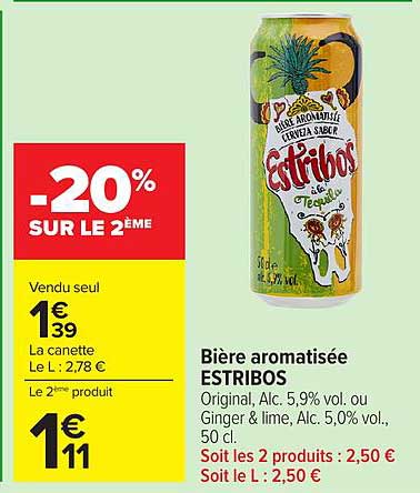 Bière aromatisée ESTRBOS