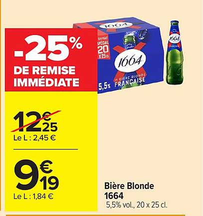 Bière Blonde 1664