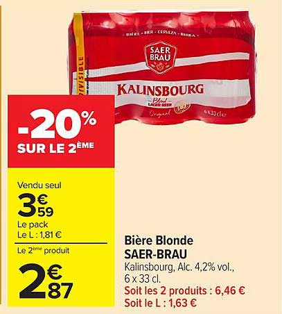 Bière Blonde SAER-BRAU