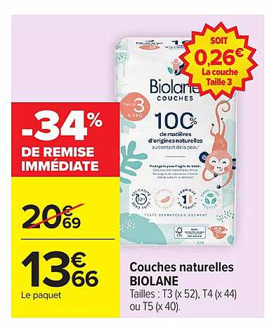 Biolane Couches naturelles