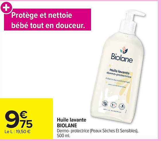 Biolane Huile lavante