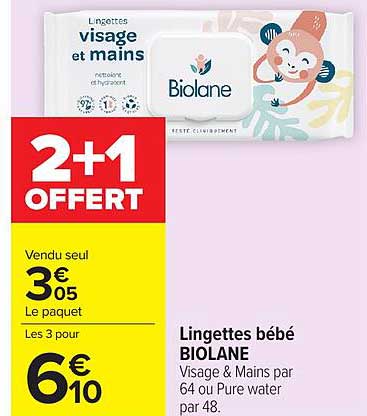 Biolane Lingettes bébé