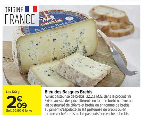 Bleu des Basques Brebis