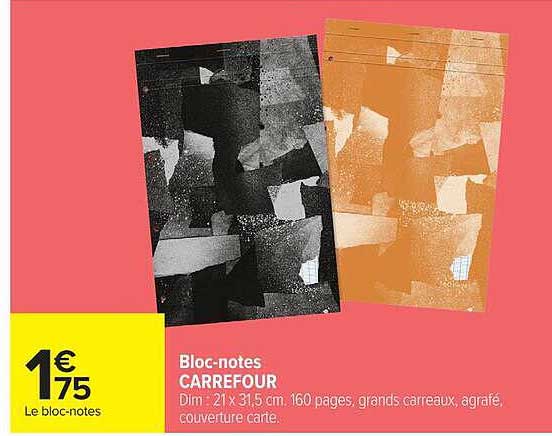 Bloc-notes CARREFOUR