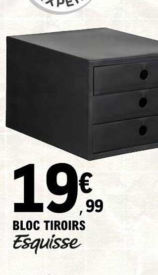 BLOC TIROIRS Esquisse