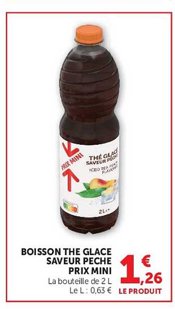 BOISSON THE GLACE SAVEUR PECHE