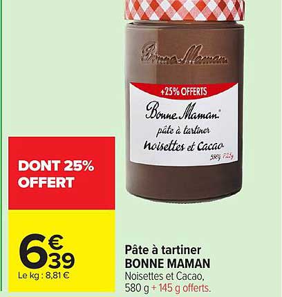 Bonne Maman pâte à tartiner
