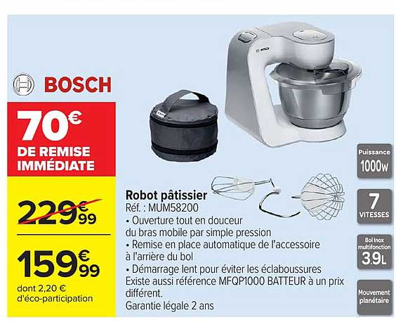 BOSCH Robot pâtissier